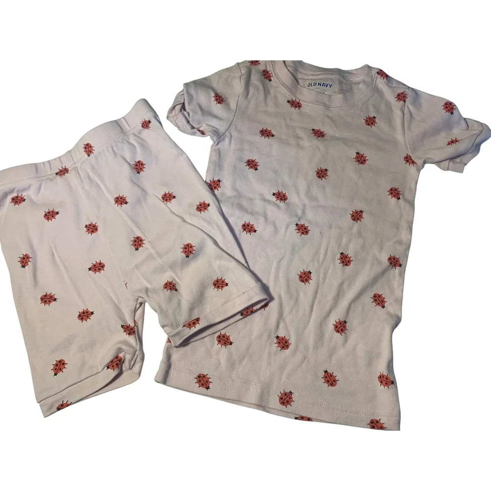 Girls set of 3 pajama‎ sets cottagecore floral stretch size 6 tops/bottoms